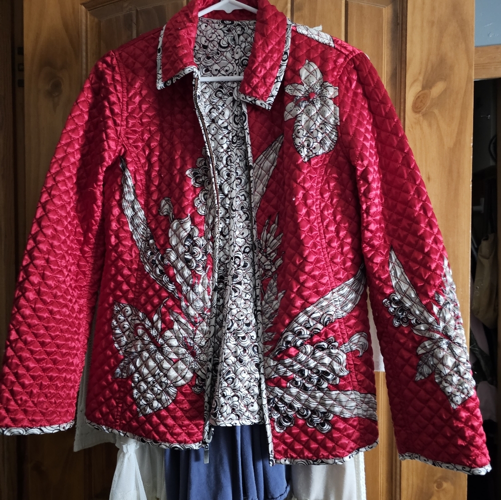 Reversible Satin Quilted Jacket